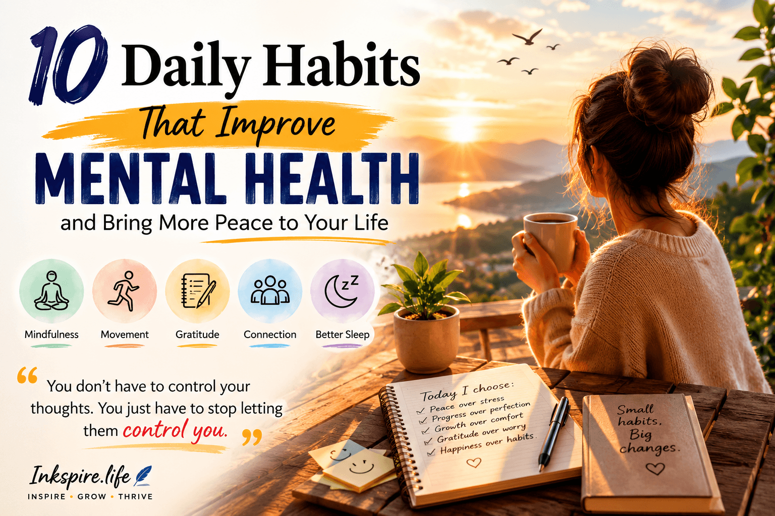 10 Daily Habits That Improve Mental Health and Bring More Peace to Your Life